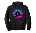 Waves Vinyl Record Vaporwave Music Hoodie - Novelty Apparel Unisex - T-Shirt, Sweatshirt, Hoodie