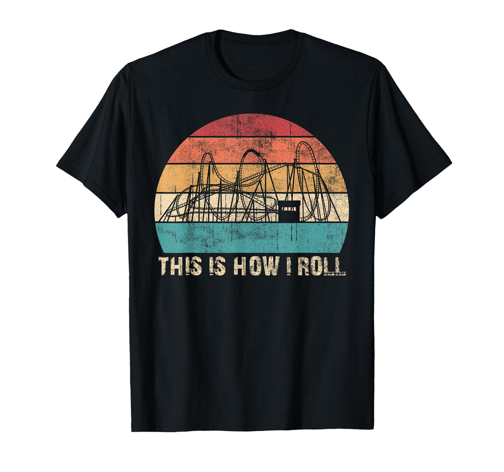 Roller Coaster Amusement Park T-Shirt - Unique Graphic for Adults - T-Shirt, Sweatshirt, Hoodie