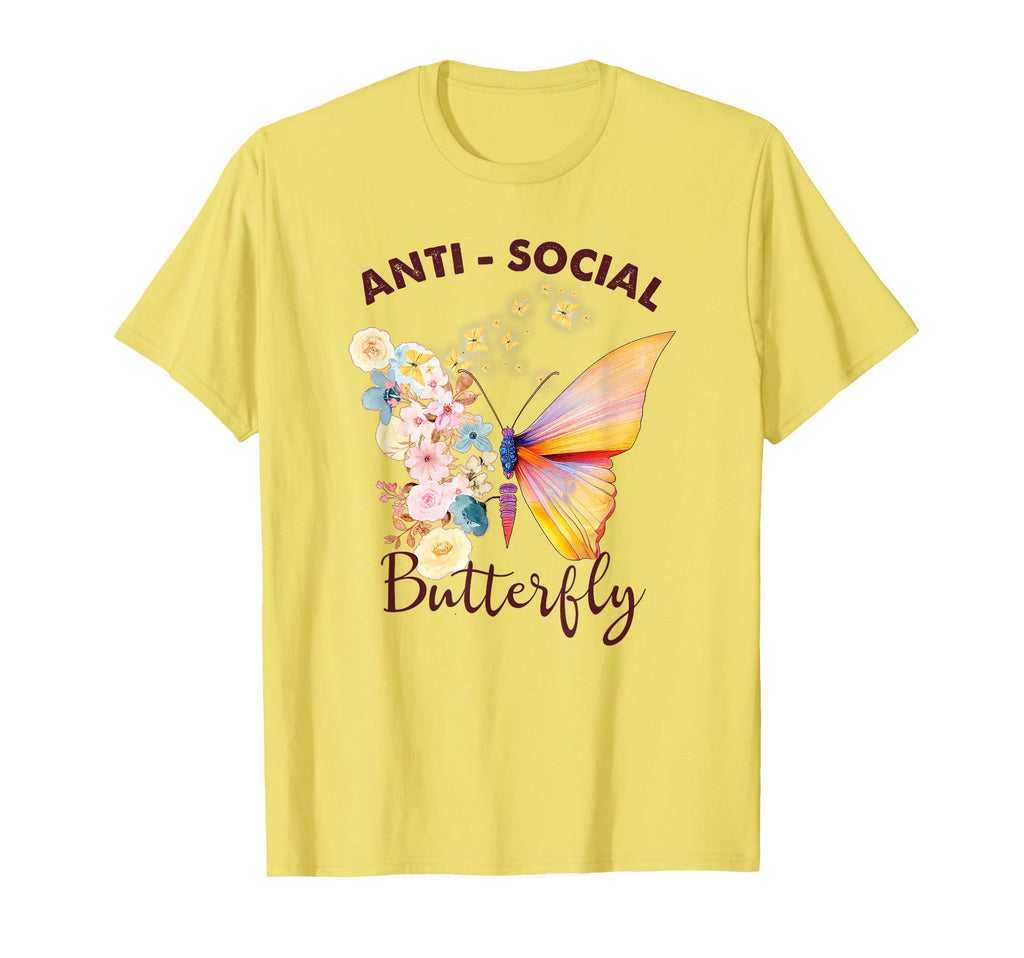 Antisocial Butterfly Introvert Funny T-Shirt - Streetwear Style Men Women - T-Shirt, Sweatshirt, Hoodie
