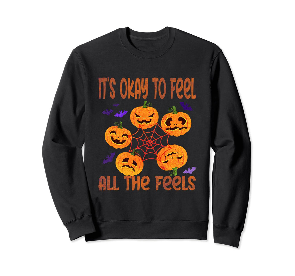 Its Okay To Feel Mental Health Sweatshirt - Aesthetic Graphic Men Women - T-Shirt, Sweatshirt, Hoodie