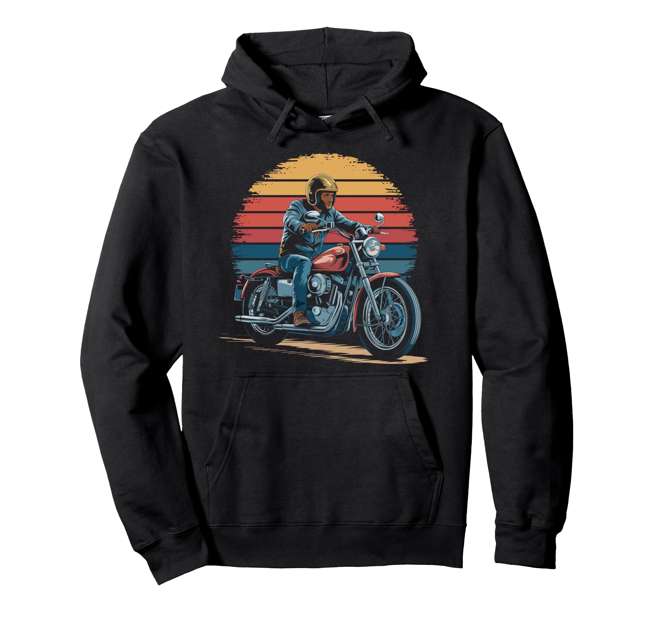 Motorcycle Rider Hoodie - Streetwear Style Men Women - T-Shirt, Sweatshirt, Hoodie
