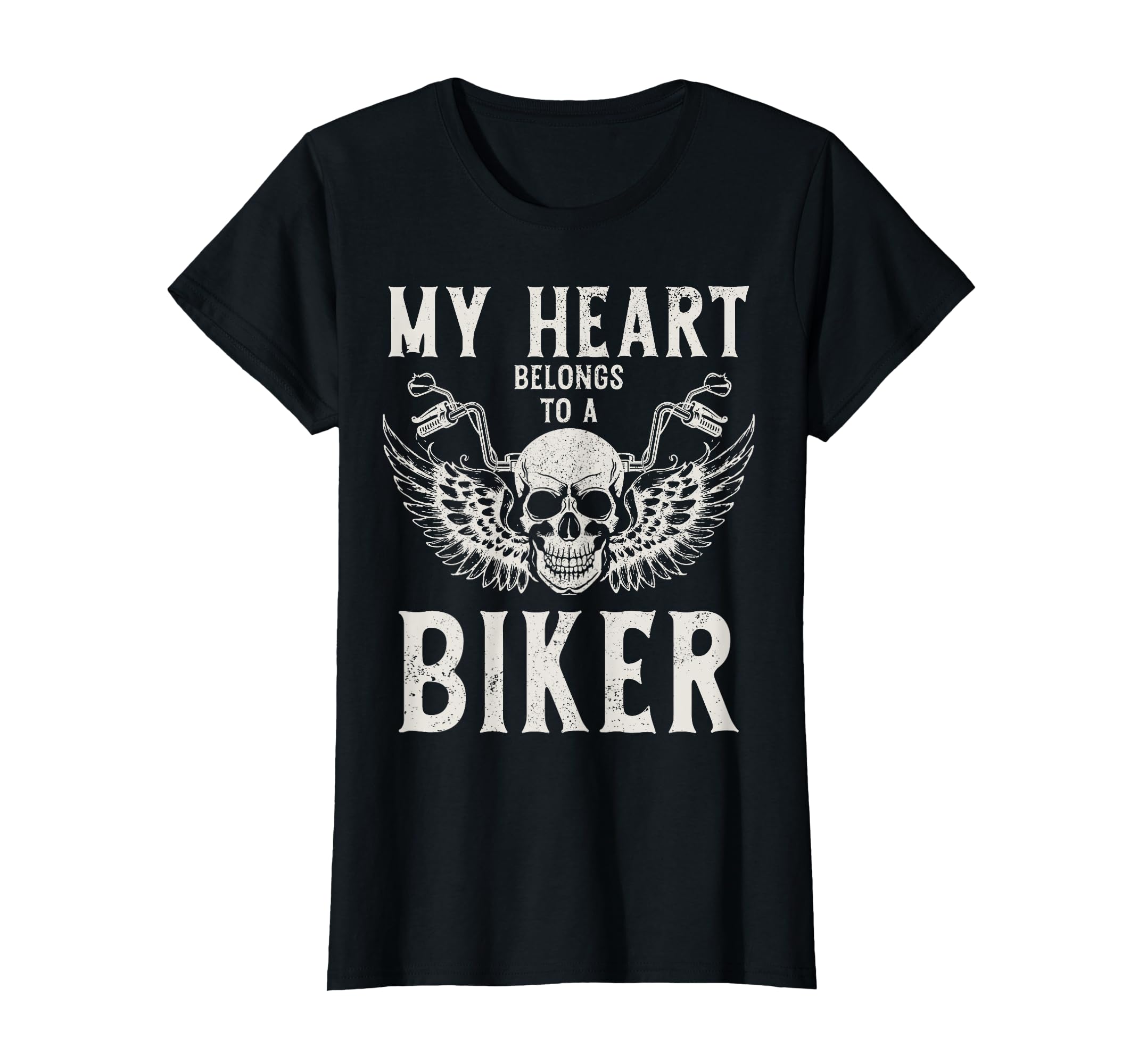 Biker My Heart Belongs To Biker T-Shirt - Aesthetic Graphic Unisex - T-Shirt, Sweatshirt, Hoodie