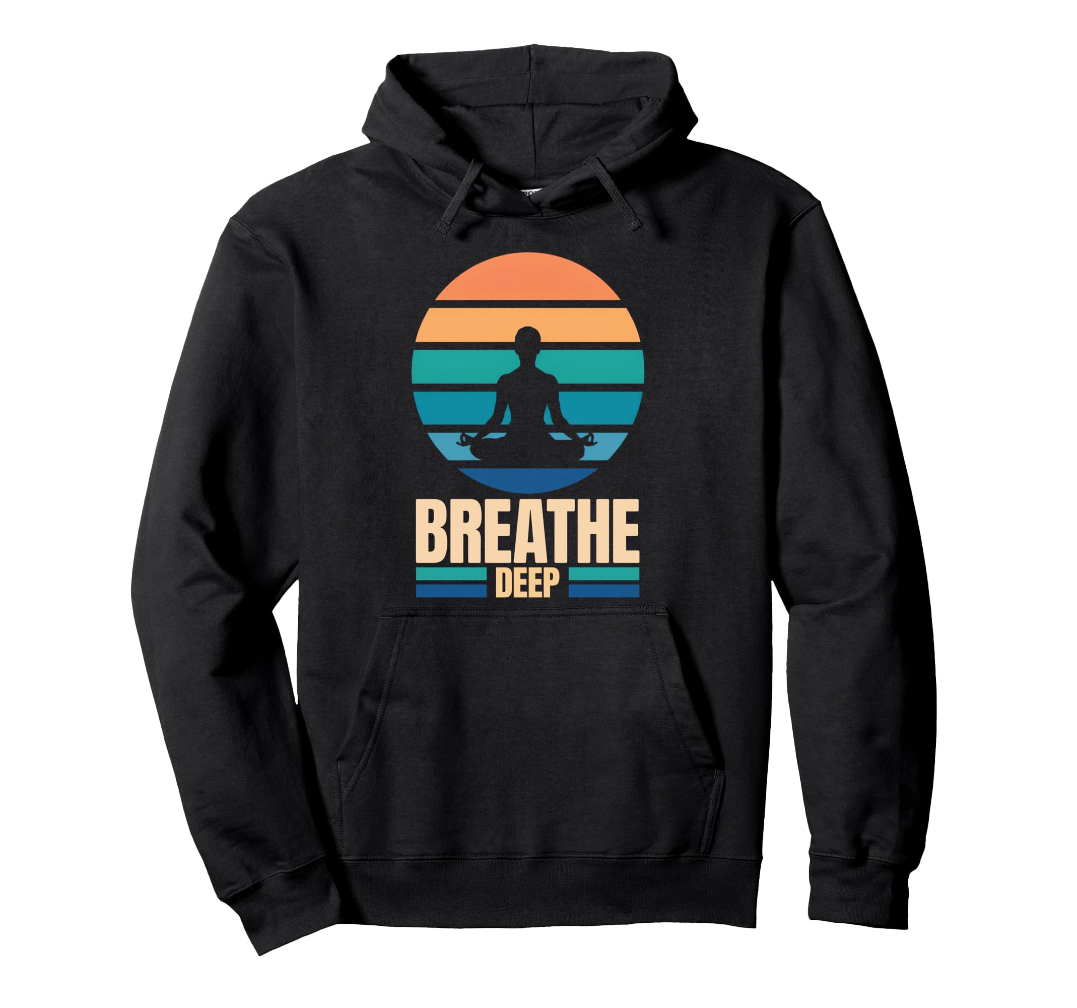 Breathe Deep Meditation Hoodie - Graphic Print Unisex - T-Shirt, Sweatshirt, Hoodie