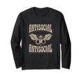 Antisocial Butterfly Socially T-Shirt - Fun Novelty Design Men Women - T-Shirt, Sweatshirt, Hoodie