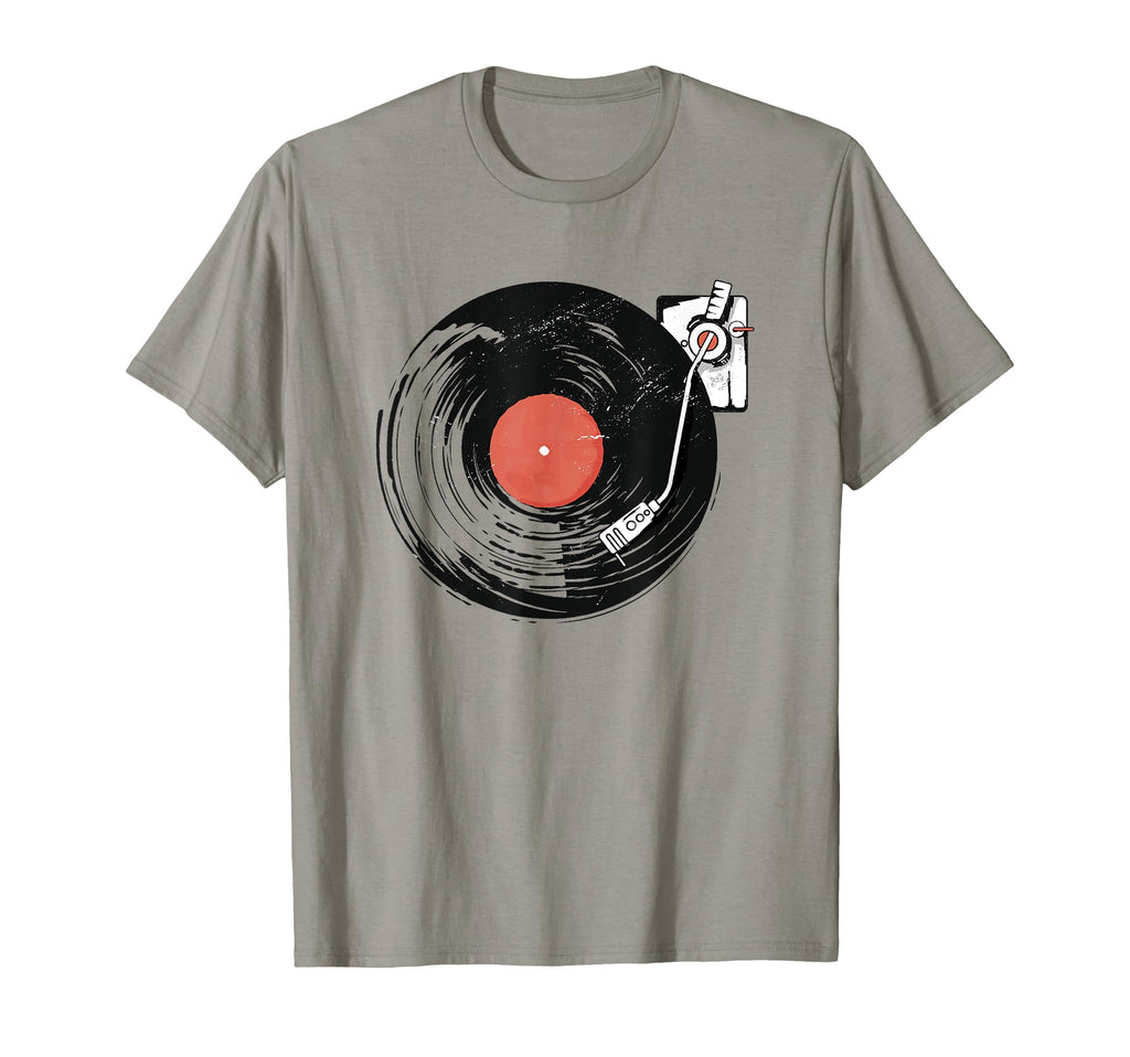 Record Player Illustration Vinyl Lover T-Shirt - Minimalist Print Unisex - T-Shirt, Sweatshirt, Hoodie