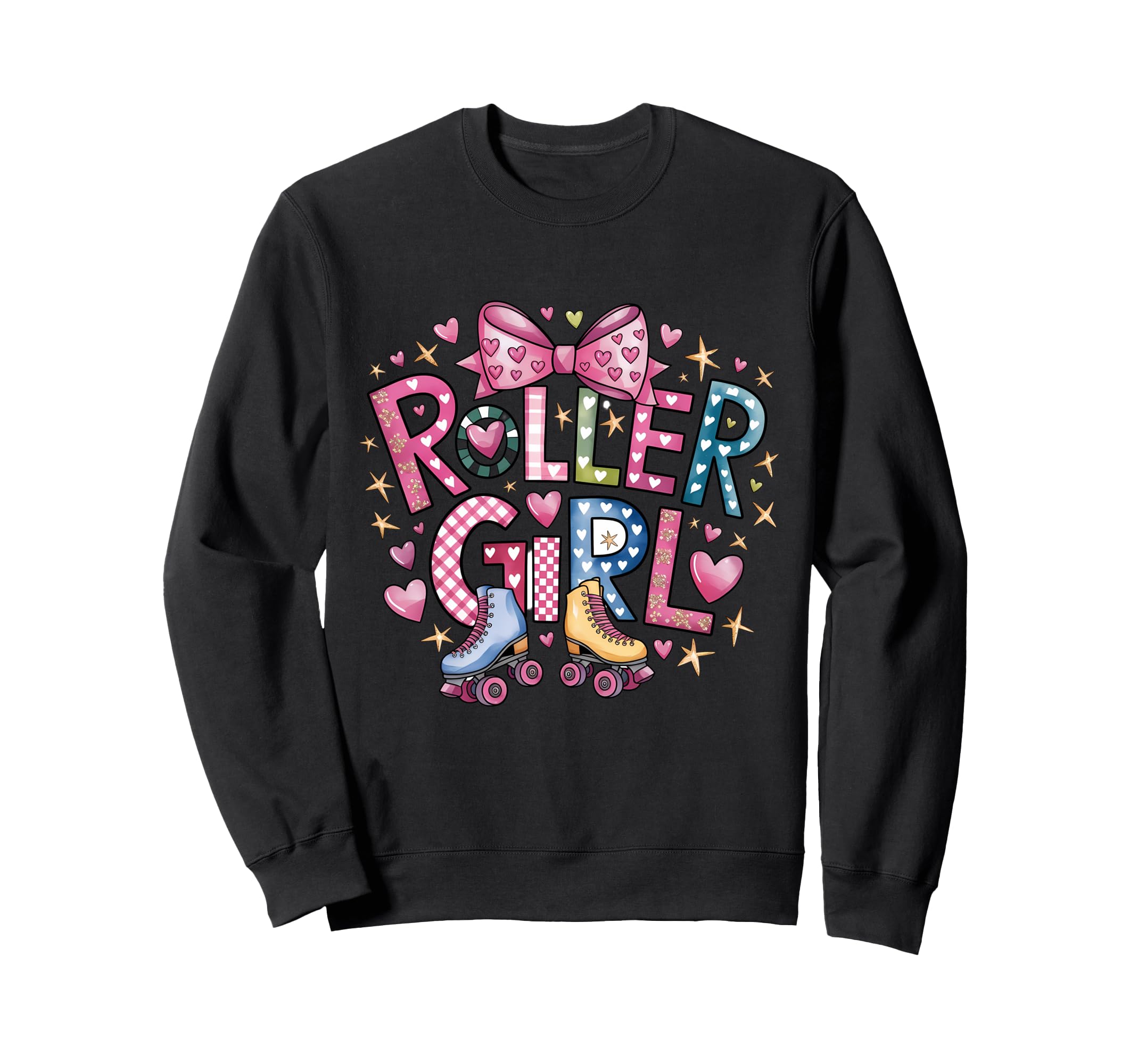 Roller Skater 80S Roller Skates 70S Sweatshirt - Graphic Print for Adults - T-Shirt, Sweatshirt, Hoodie