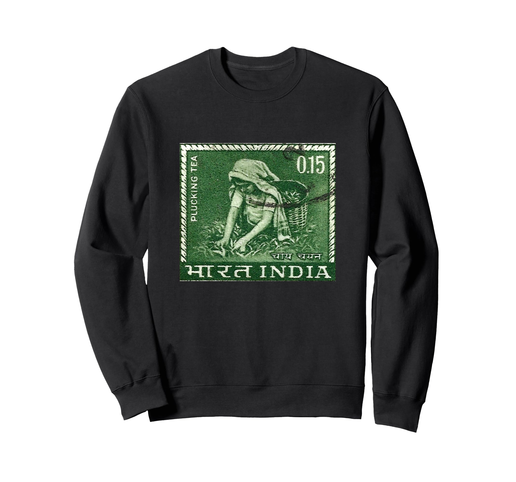 India Stamp Sweatshirt - Casual Everyday Wear Men Women - T-Shirt, Sweatshirt, Hoodie