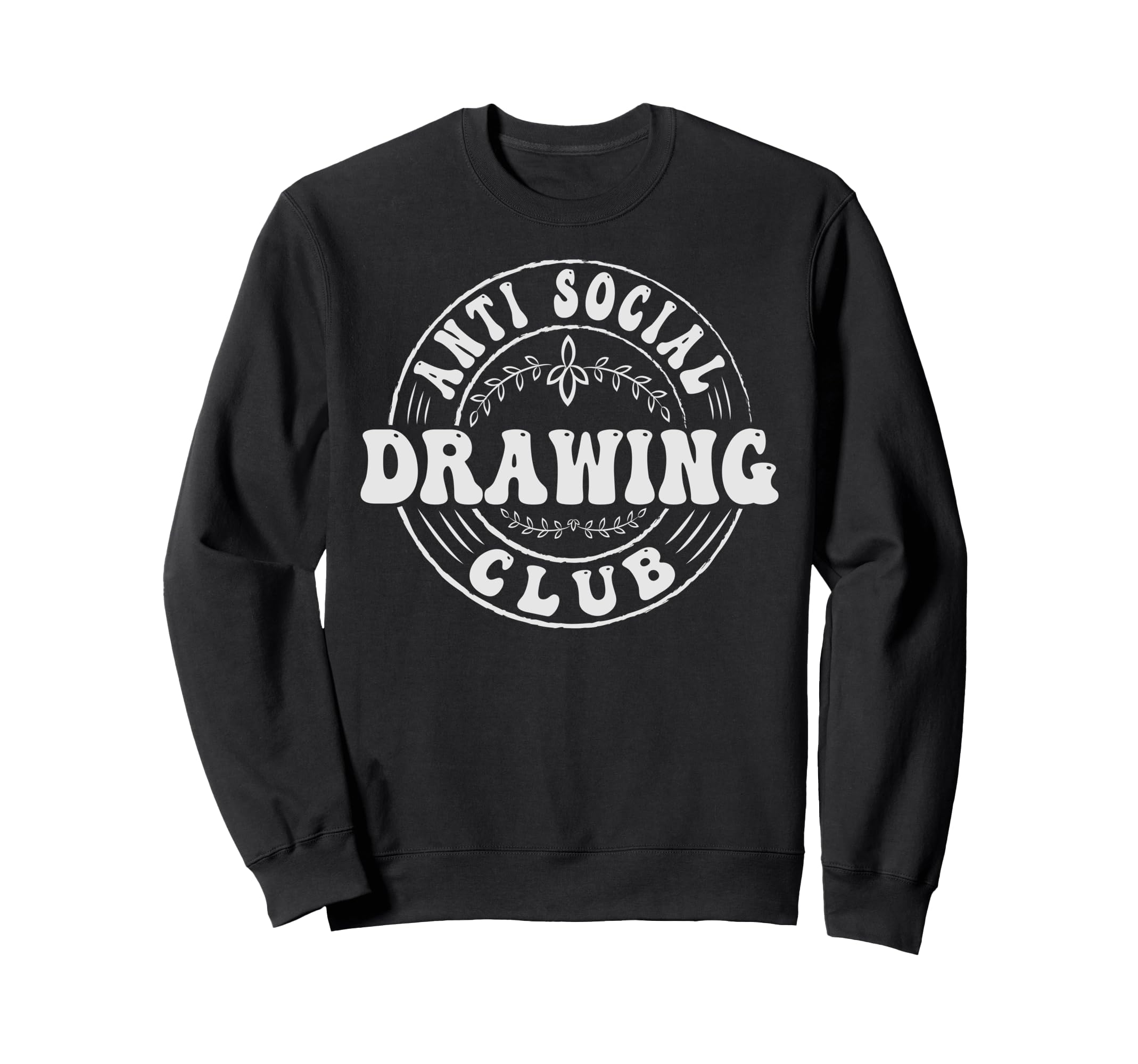 Anti Social Drawing Club Funny Sweatshirt - Minimalist Print Unisex - T-Shirt, Sweatshirt, Hoodie