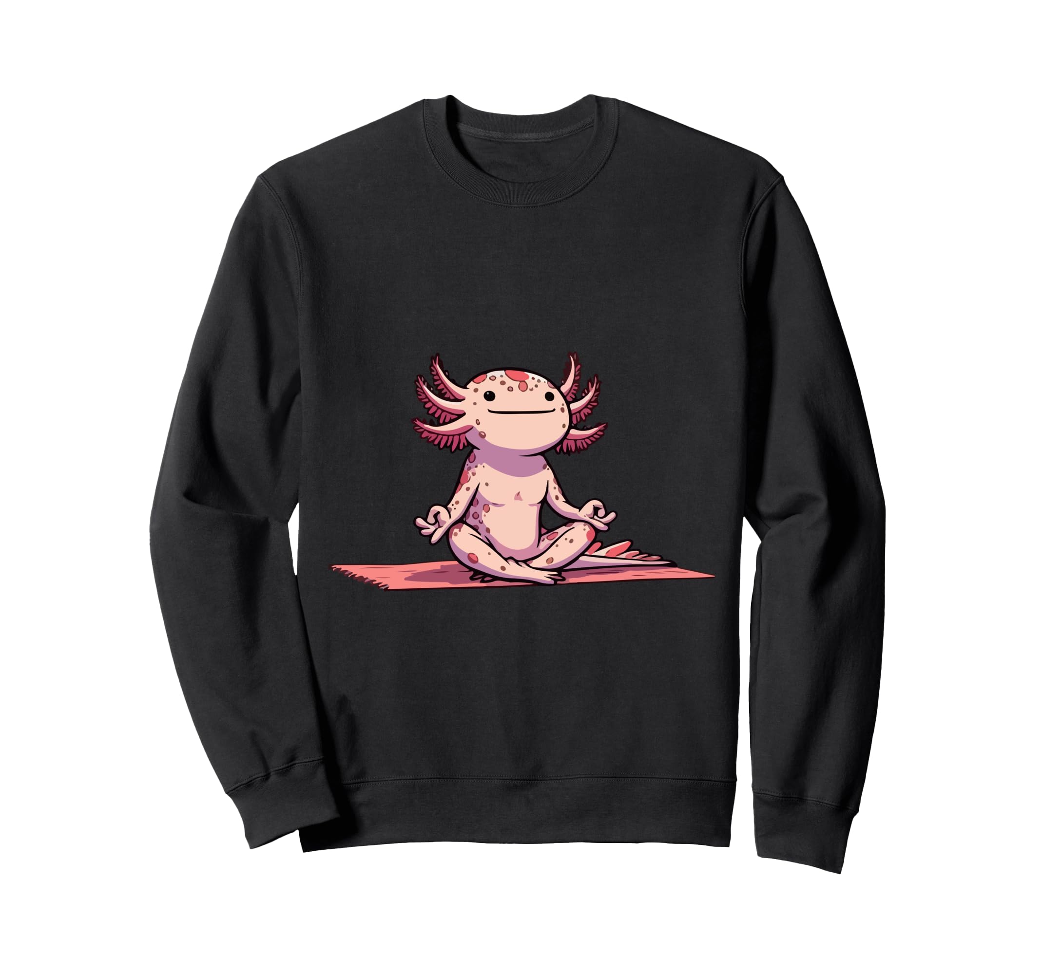 Meditation Axolotl Yoga Pose Relaxing Sweatshirt - Graphic Print Unisex - T-Shirt, Sweatshirt, Hoodie