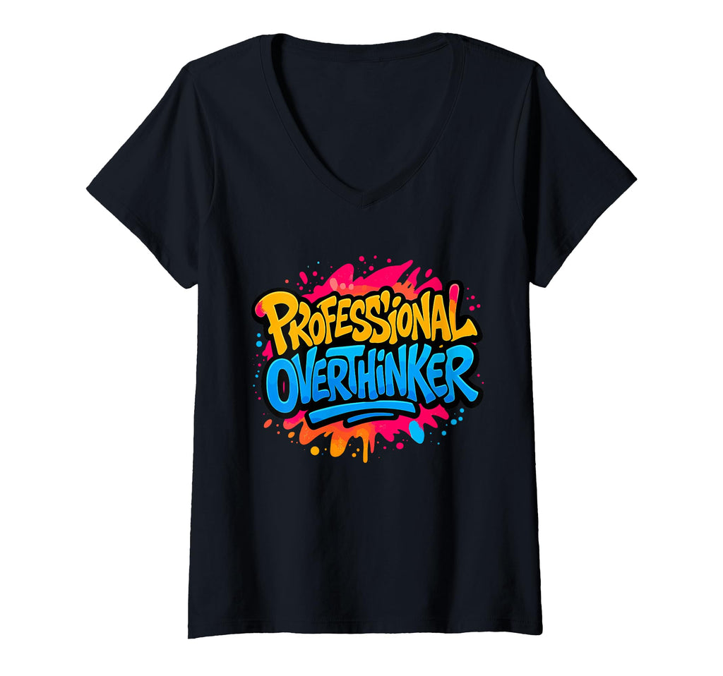 Womens Professional Overthinker Urban T-Shirt - Trendy Graphic Men Women - T-Shirt, Sweatshirt, Hoodie