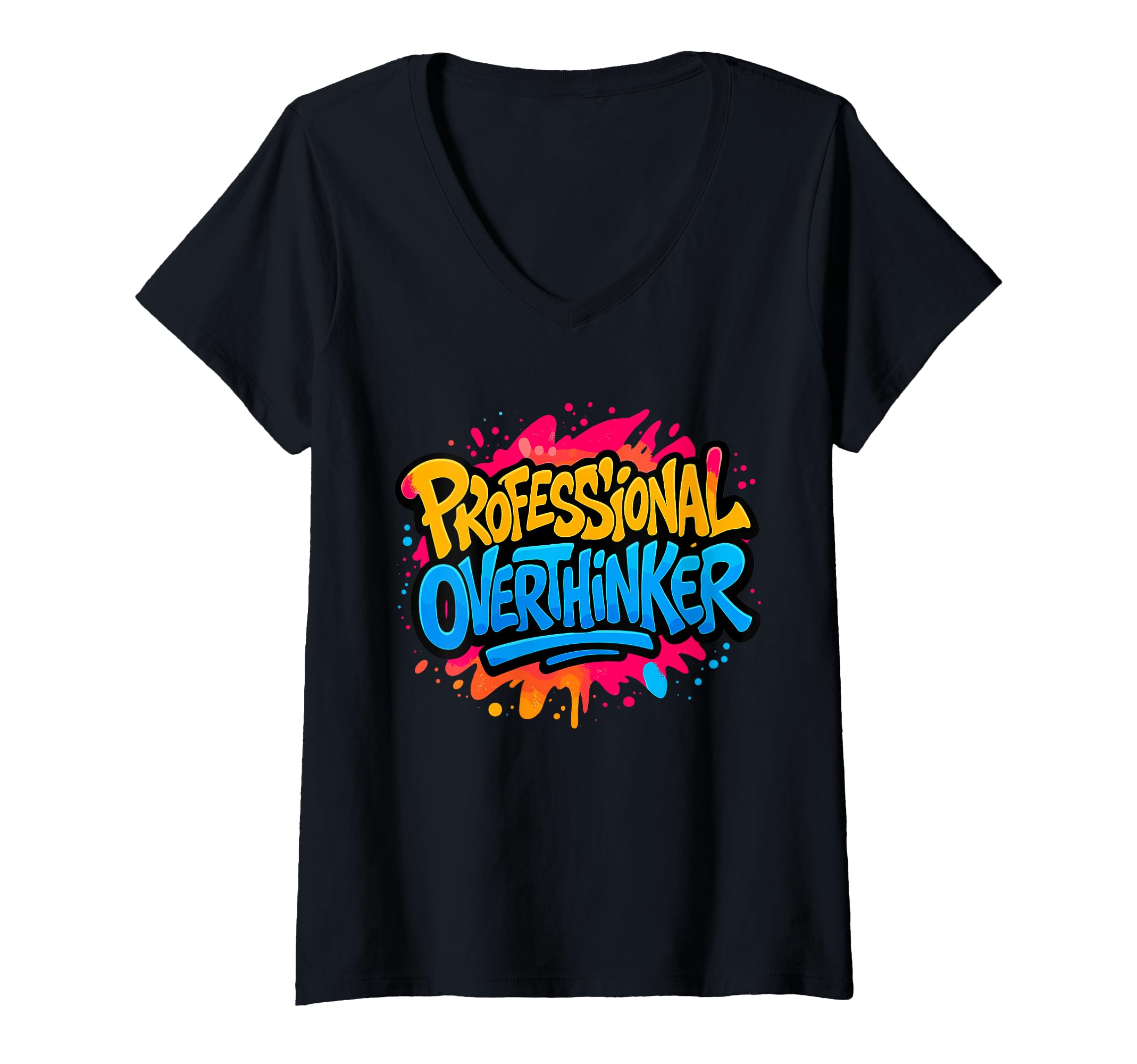 Womens Professional Overthinker Urban T-Shirt - Trendy Graphic Men Women - T-Shirt, Sweatshirt, Hoodie