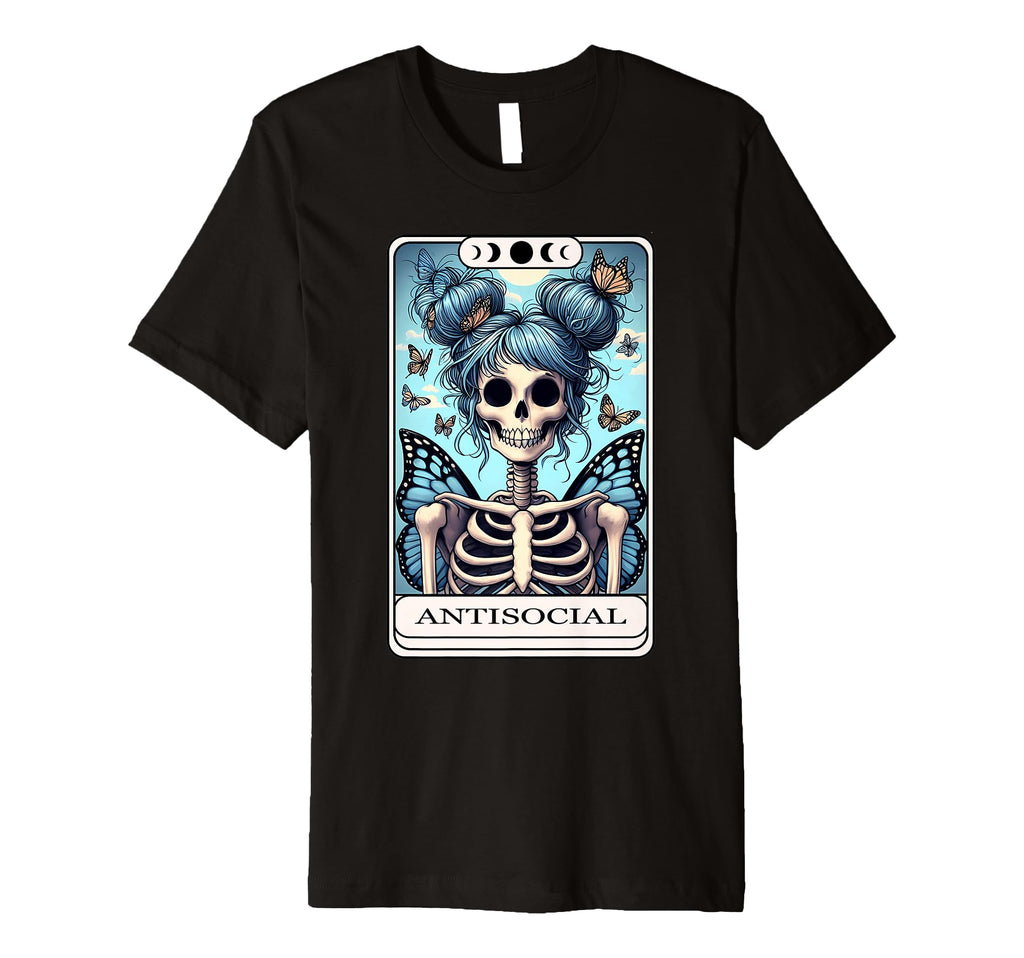 Antisocial Butterfly Tarot Card T-Shirt - Novelty Apparel Men Women - T-Shirt, Sweatshirt, Hoodie