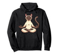 Meditation Siamese Yoga Pose Relaxing Hoodie - Custom Art Print Men Women - T-Shirt, Sweatshirt, Hoodie