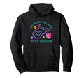 Just Who Loves West Virginia Trendy Hoodie - Fun Novelty Design Unisex - T-Shirt, Sweatshirt, Hoodie