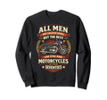 Motorcycle Biker Grandpa 70Th Birthday Sweatshirt - Minimalist Print Unisex - T-Shirt, Sweatshirt, Hoodie