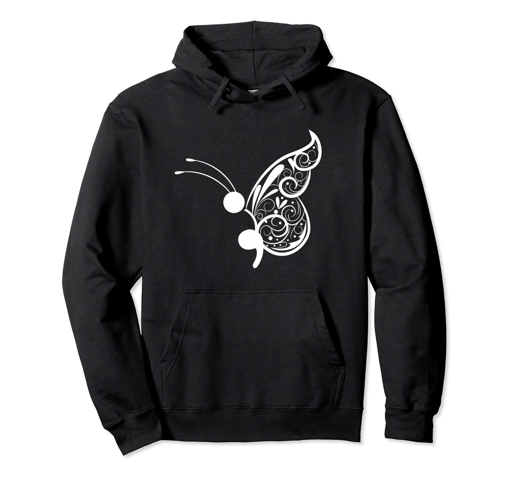 Semicolon Butterfly Pocket Butterfly Hoodie - Unique Graphic Men Women - T-Shirt, Sweatshirt, Hoodie