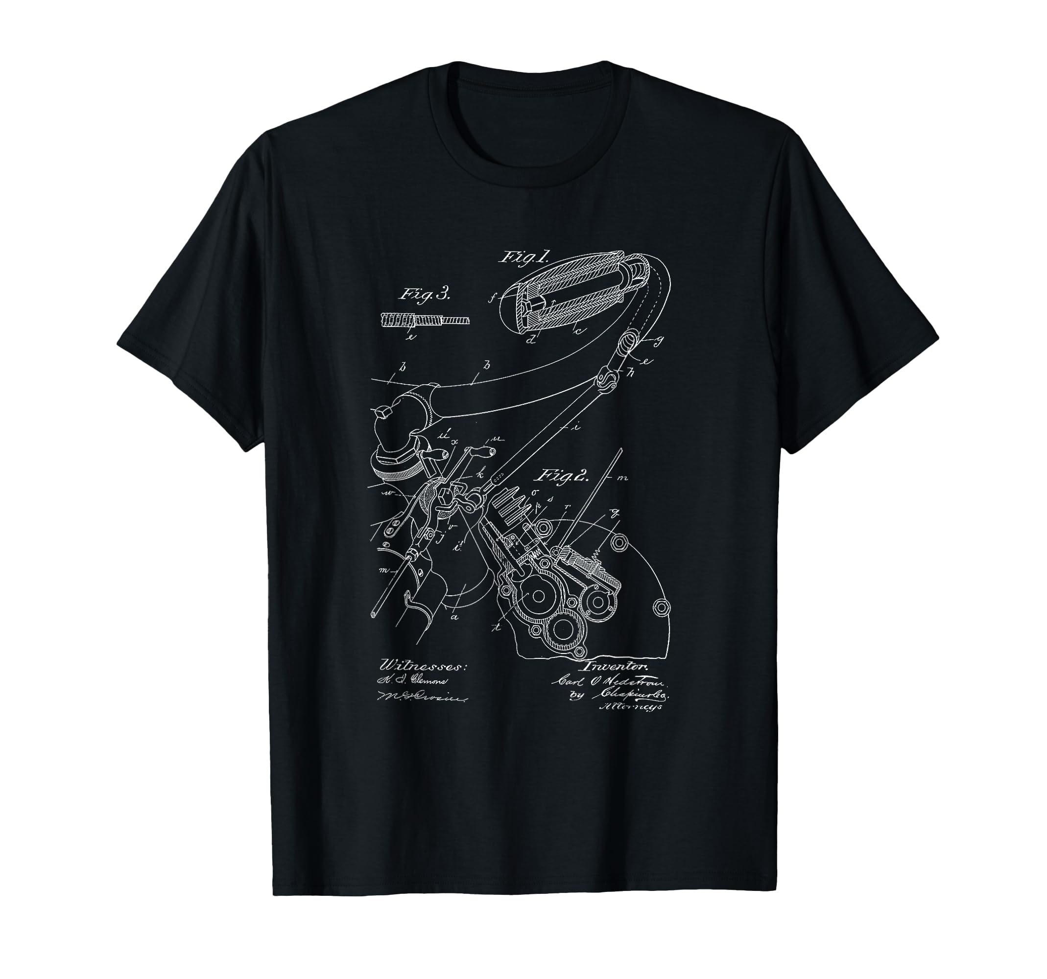 Motorcycle Diagram Twistgrip Patent T-Shirt - Graphic Print Unisex - T-Shirt, Sweatshirt, Hoodie