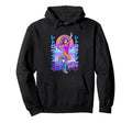 Waifu 80S Synthwave Kawaii Anime Dancer Hoodie - Aesthetic Graphic Unisex - T-Shirt, Sweatshirt, Hoodie
