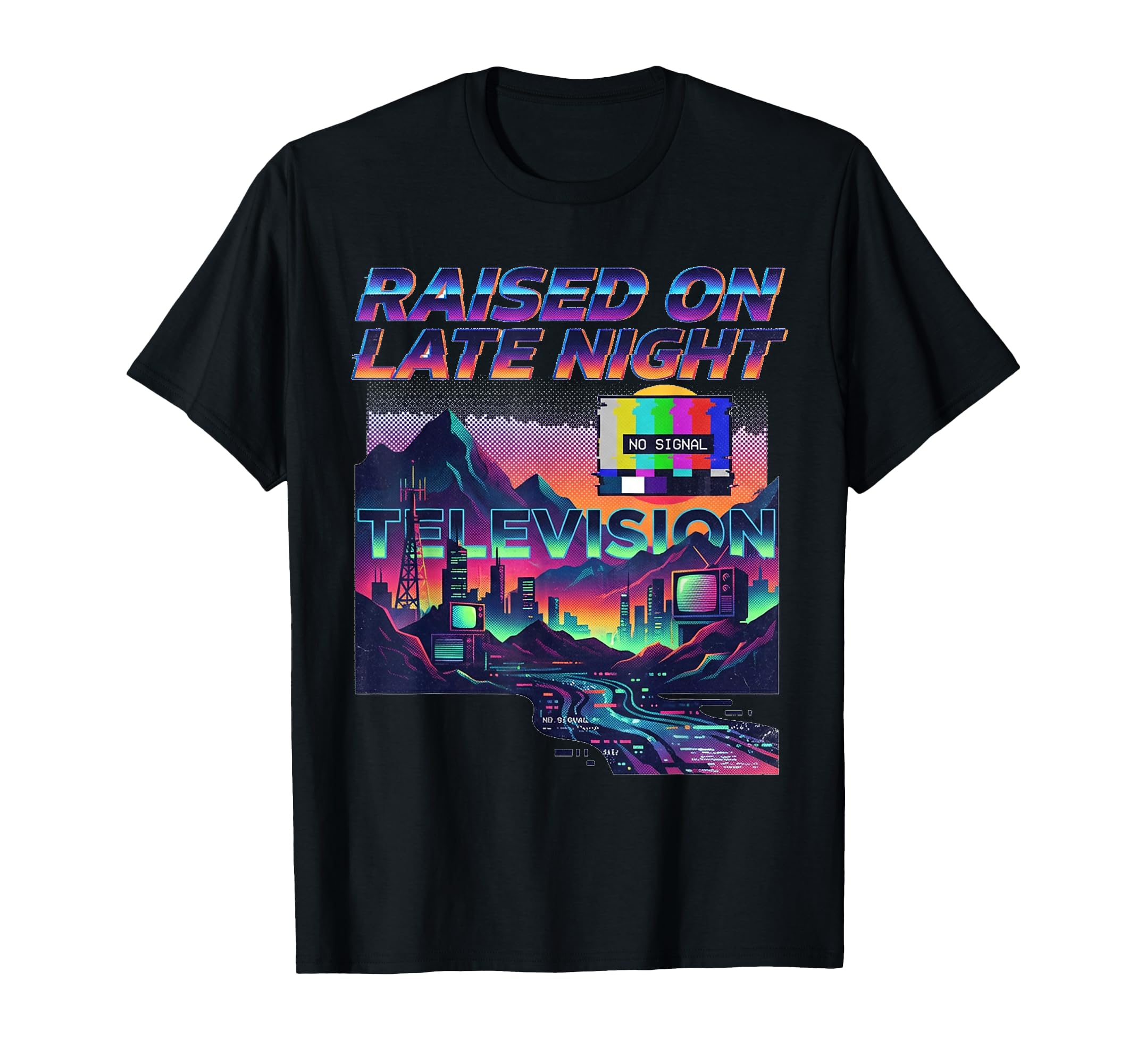 1980S Nostalgia Late Night T V 80S T-Shirt - Novelty Apparel Unisex - T-Shirt, Sweatshirt, Hoodie