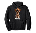 Sphynx Cat Meowdy Cowboy Cat Western Hat Hoodie - Aesthetic Graphic Unisex - T-Shirt, Sweatshirt, Hoodie