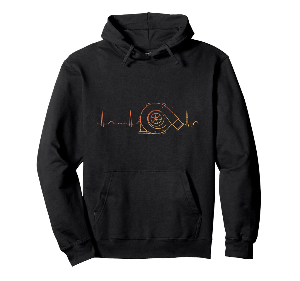 Turbo Charger Heartbeat Tuner Car Lovers Hoodie - Trendy Graphic Men Women - T-Shirt, Sweatshirt, Hoodie