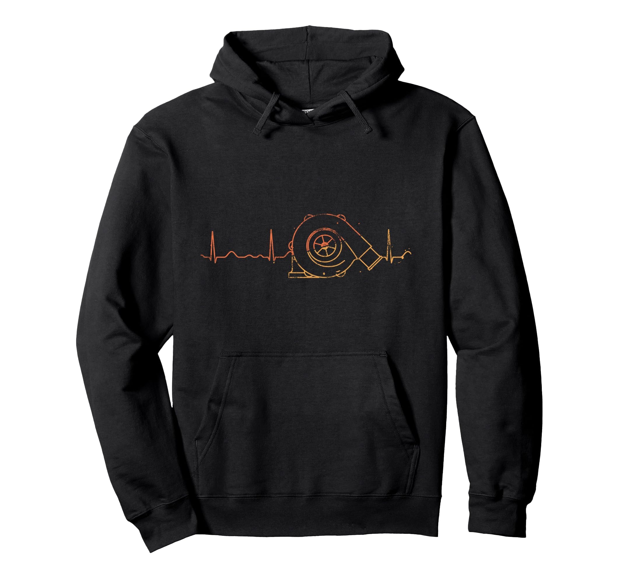 Turbo Charger Heartbeat Tuner Car Lovers Hoodie - Trendy Graphic Men Women - T-Shirt, Sweatshirt, Hoodie
