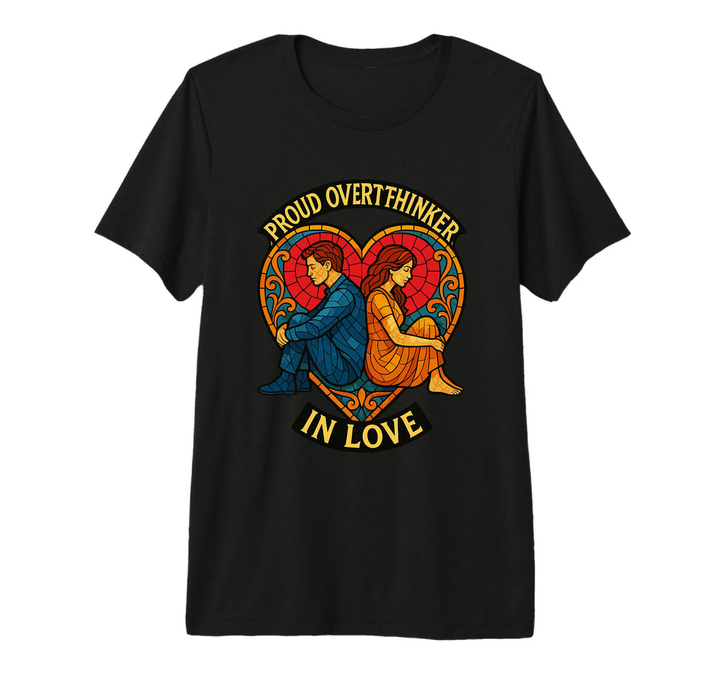 Proud Overthinker Love Stained T-Shirt - Casual Everyday Wear Unisex - T-Shirt, Sweatshirt, Hoodie