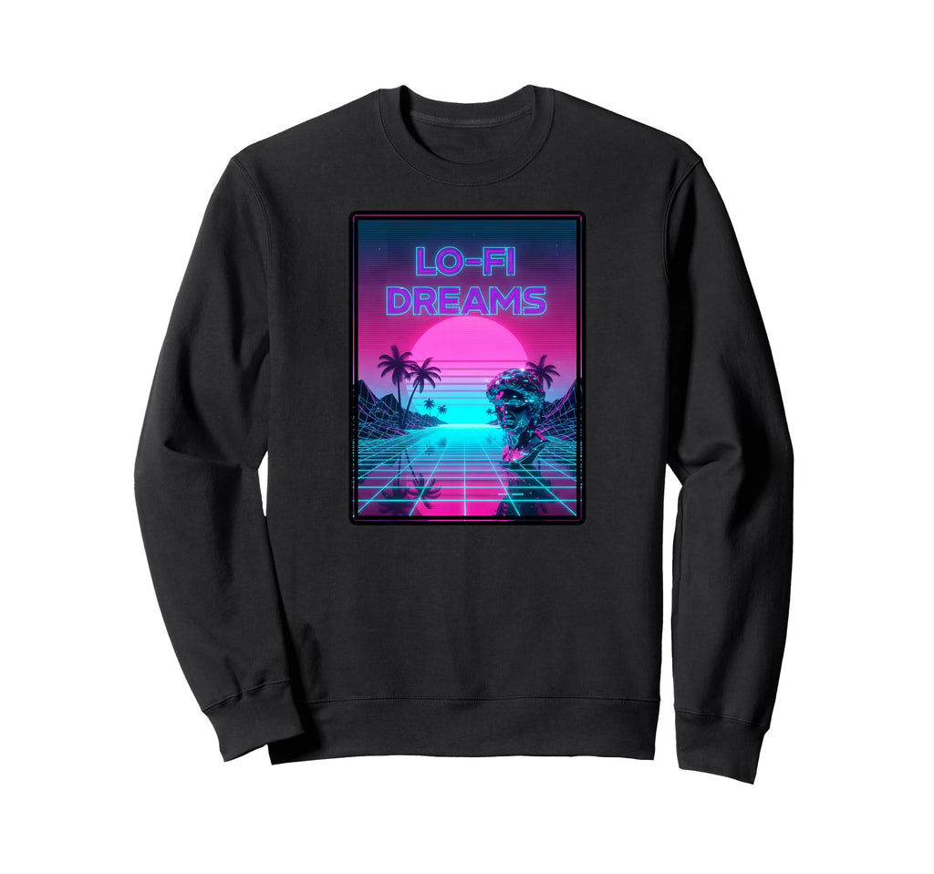 Lo Fi Dreams Vaporwave 80S Sweatshirt - Streetwear Style Men Women - T-Shirt, Sweatshirt, Hoodie