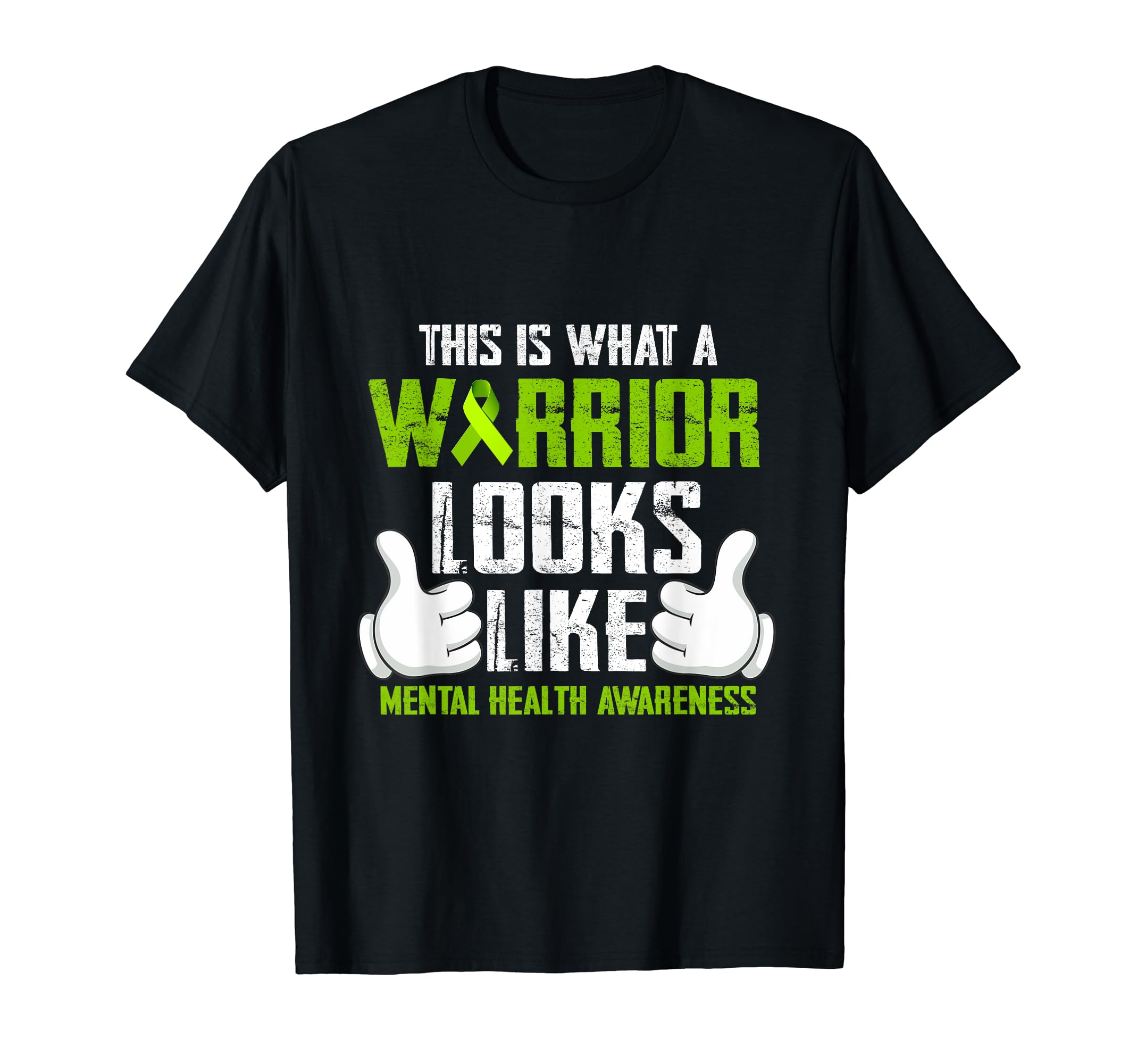 This Is What Warrior Looks Like Mental T-Shirt - Graphic Print Men Women - T-Shirt, Sweatshirt, Hoodie