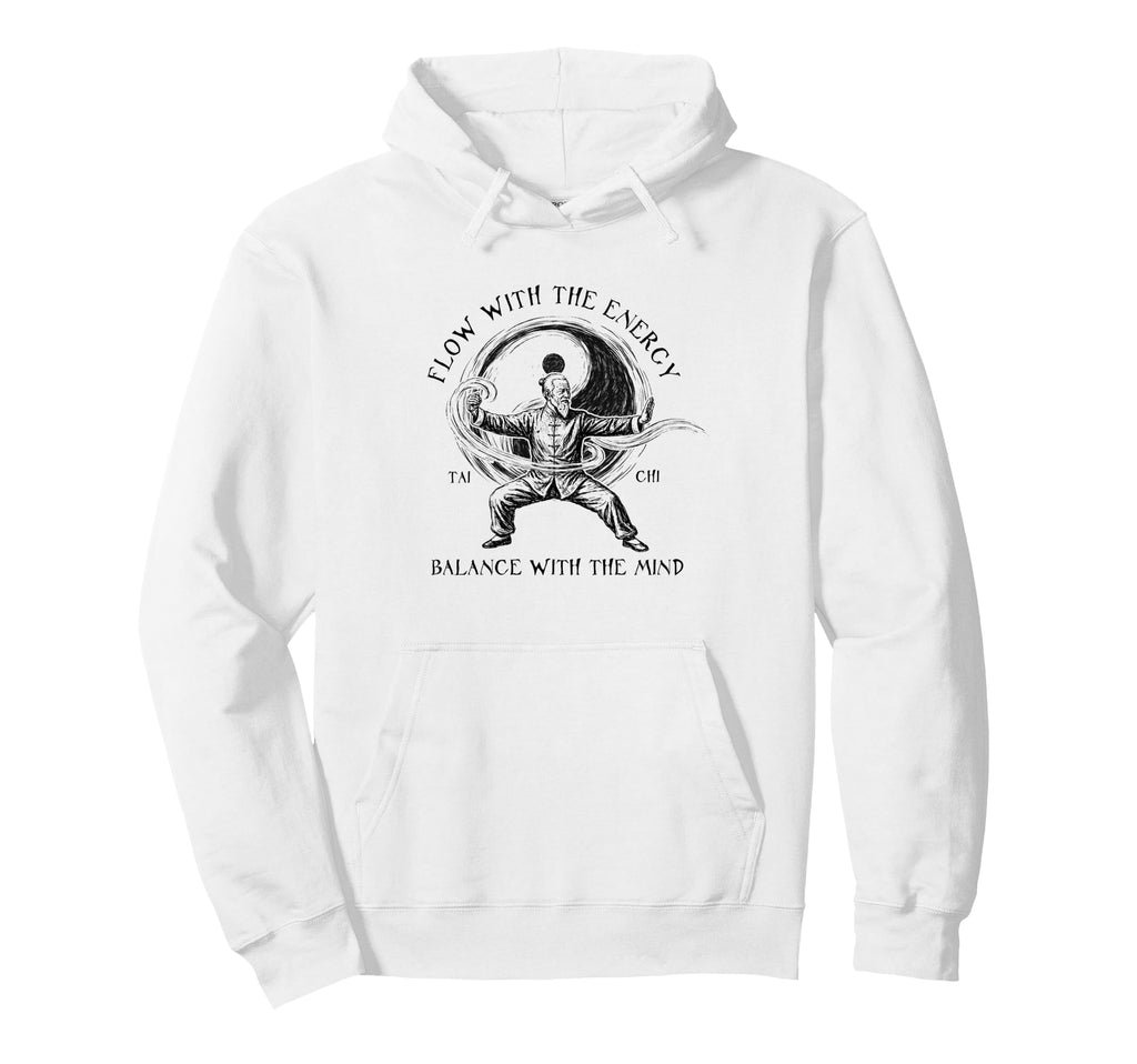 Tai Chi Lover Martial Arts Follow Energy Hoodie - Minimalist Print Unisex - T-Shirt, Sweatshirt, Hoodie