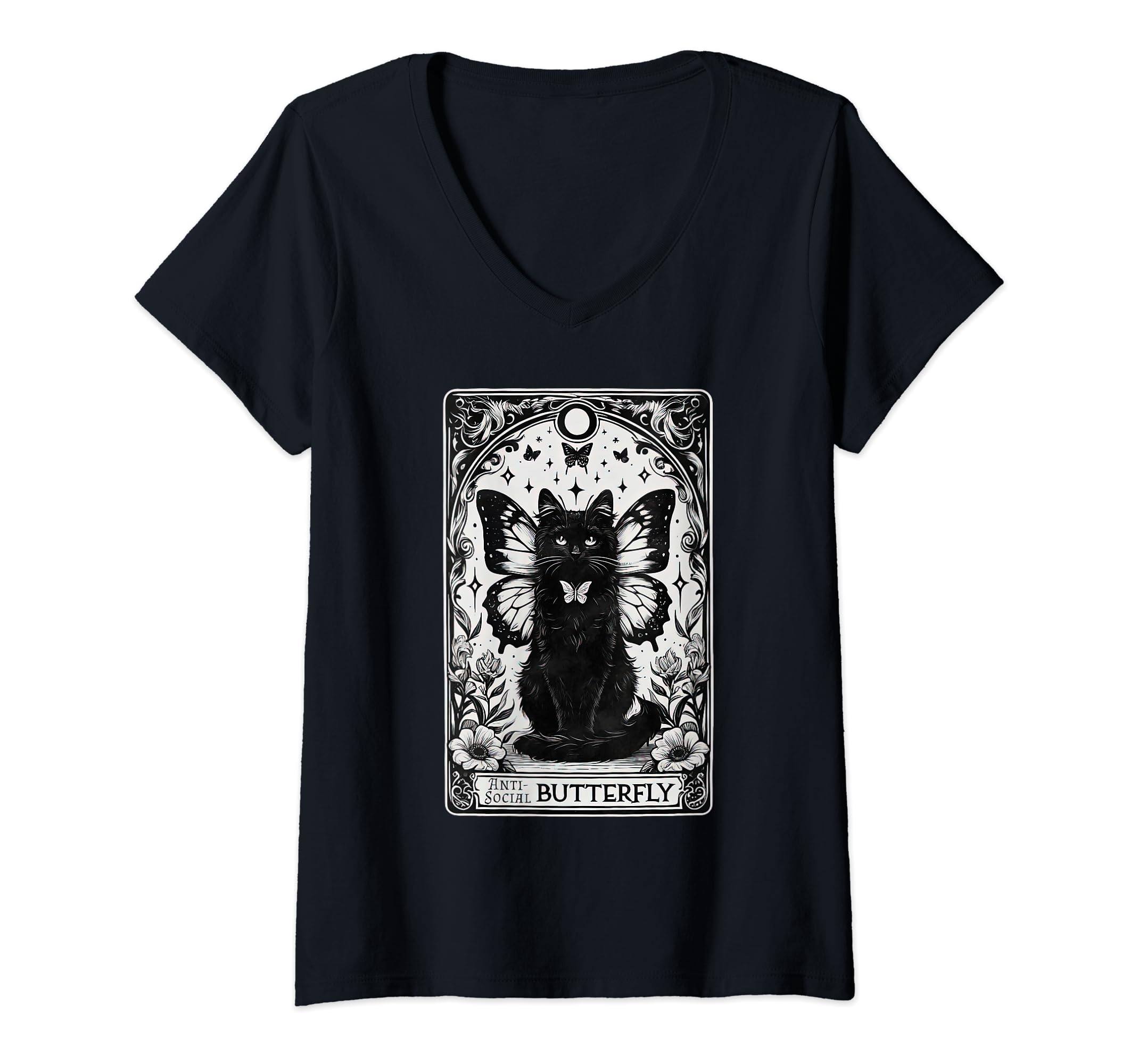 Womens Funny Antisocial Butterfly T-Shirt - Graphic Print Men Women - T-Shirt, Sweatshirt, Hoodie