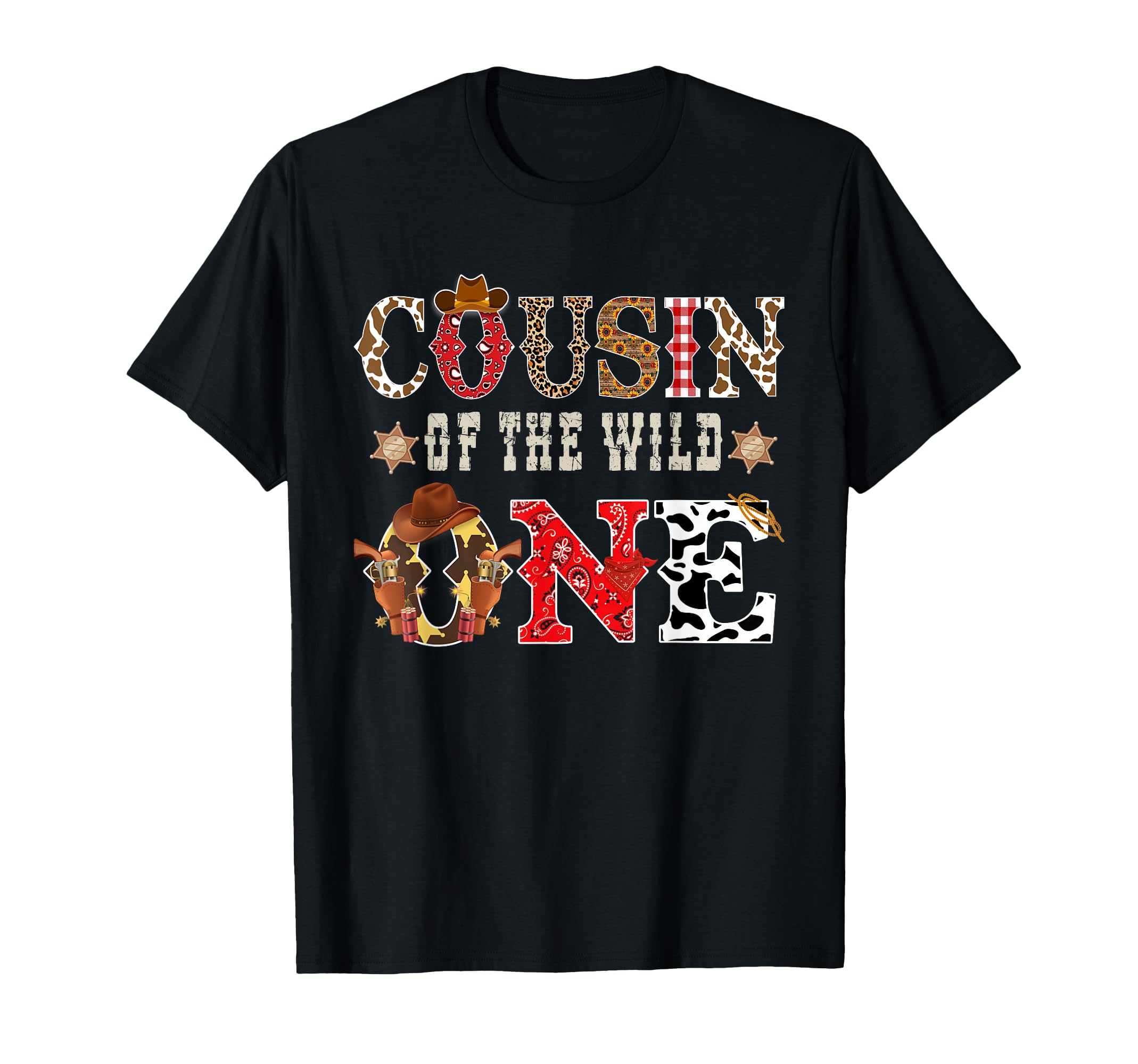 Cousin Wild One Cowboy Western T-Shirt - Aesthetic Graphic for Adults - T-Shirt, Sweatshirt, Hoodie