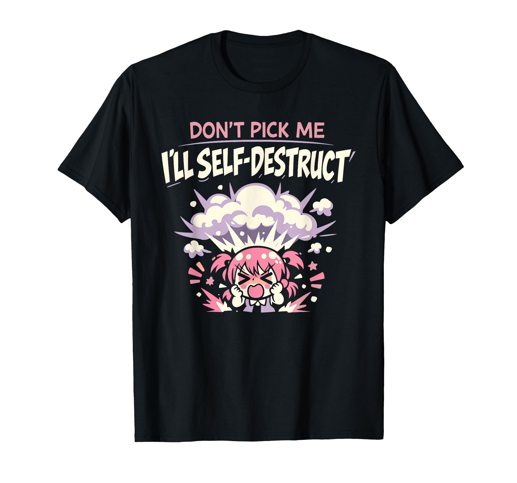 Anime Anxiety Overthinking Weeb T-Shirt - Fun Novelty Design for Adults - T-Shirt, Sweatshirt, Hoodie
