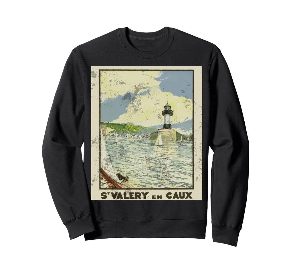 St Valery En Caux Normandy Travel Sweatshirt - Unique Graphic Unisex - T-Shirt, Sweatshirt, Hoodie