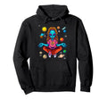 Hippie Alien Yoga Meditation Mandala Hoodie - Novelty Apparel Men Women - T-Shirt, Sweatshirt, Hoodie