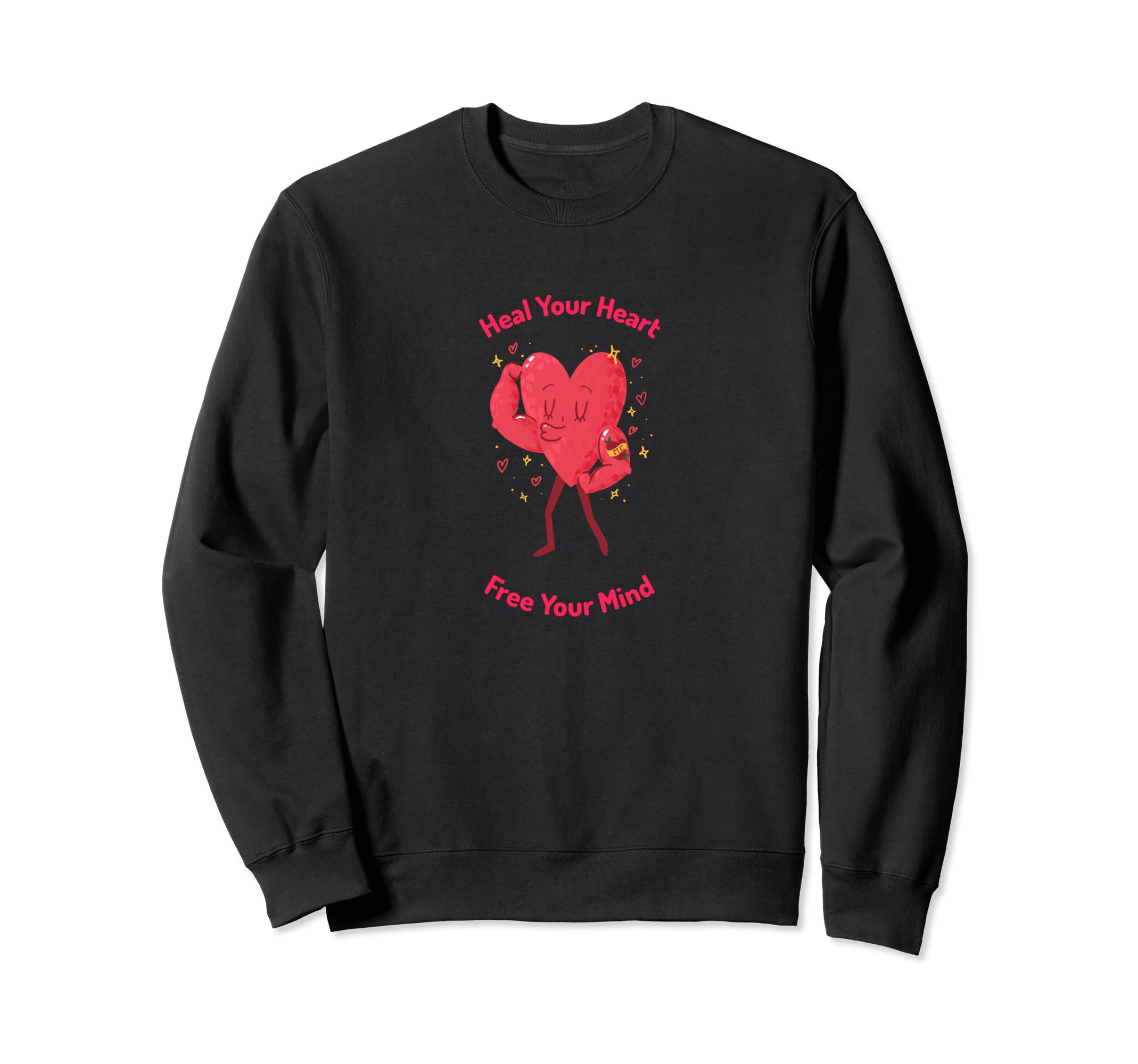 Mental Health Heart Sweatshirt - Casual Everyday Wear for Adults - T-Shirt, Sweatshirt, Hoodie