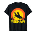 Yeehaw Cowboy Rodeo Western Sunset T-Shirt - Aesthetic Graphic for Adults - T-Shirt, Sweatshirt, Hoodie