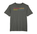 Rock And Roll Peace Love Music T-Shirt - Custom Art Print Unisex - T-Shirt, Sweatshirt, Hoodie