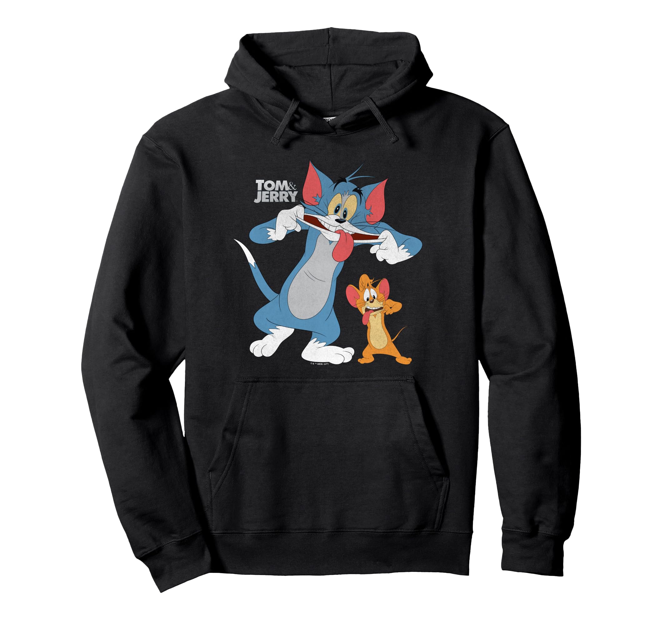 Tom And Jerry Tongue Out Hoodie - Fun Novelty Design Unisex - T-Shirt, Sweatshirt, Hoodie