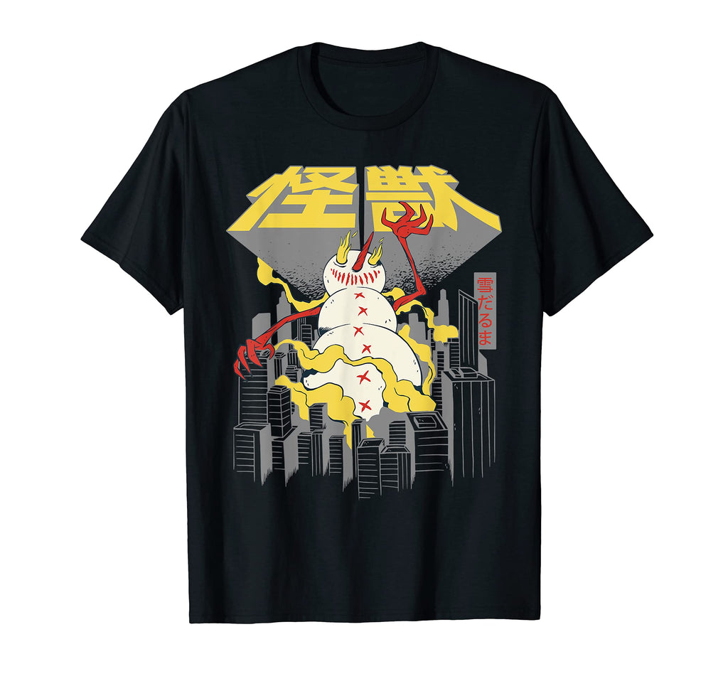 90S Japan Grunge Anime Kanji Snowman T-Shirt - Trendy Graphic Men Women - T-Shirt, Sweatshirt, Hoodie