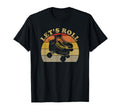 Lets Roll Roller Skates Faded 70S 80S T-Shirt - Aesthetic Graphic Unisex - T-Shirt, Sweatshirt, Hoodie