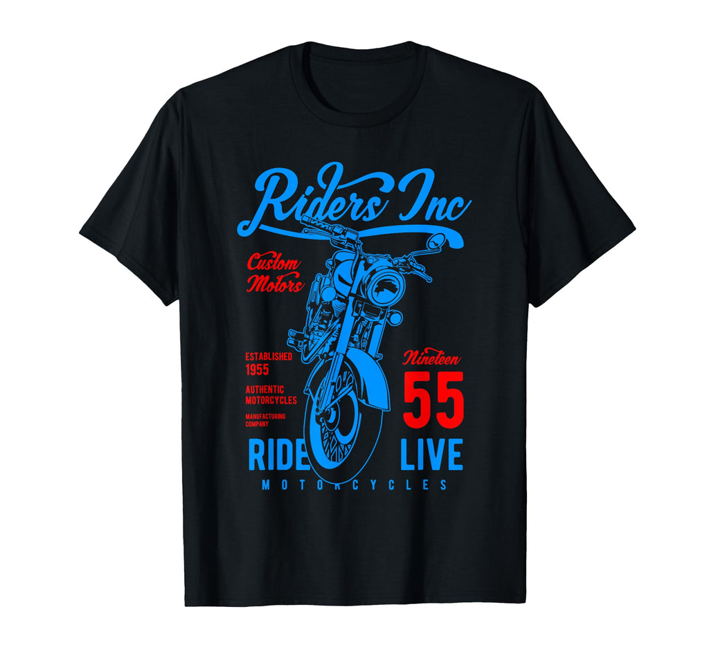 Riders Inc 1955 Motorcycle T-Shirt - Graphic Print Unisex - T-Shirt, Sweatshirt, Hoodie
