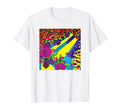 80S Pop Art Color Colorful Floral T-Shirt - Fun Novelty Design for Adults - T-Shirt, Sweatshirt, Hoodie