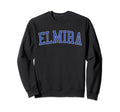 Elmira Ny Distressed Blue Varsity Sweatshirt - Minimalist Print for Adults - T-Shirt, Sweatshirt, Hoodie