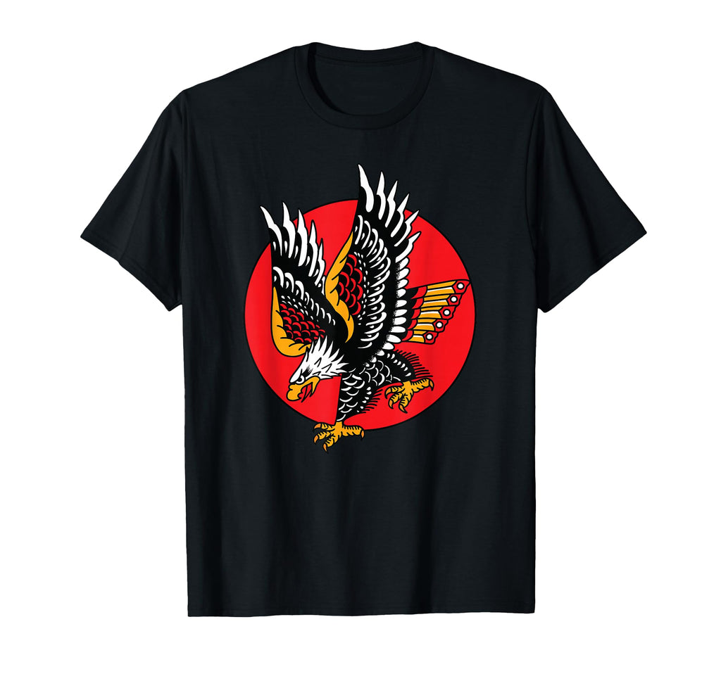 Eagle American Traditional Tattoo Ink T-Shirt - Novelty Apparel for Adults - T-Shirt, Sweatshirt, Hoodie