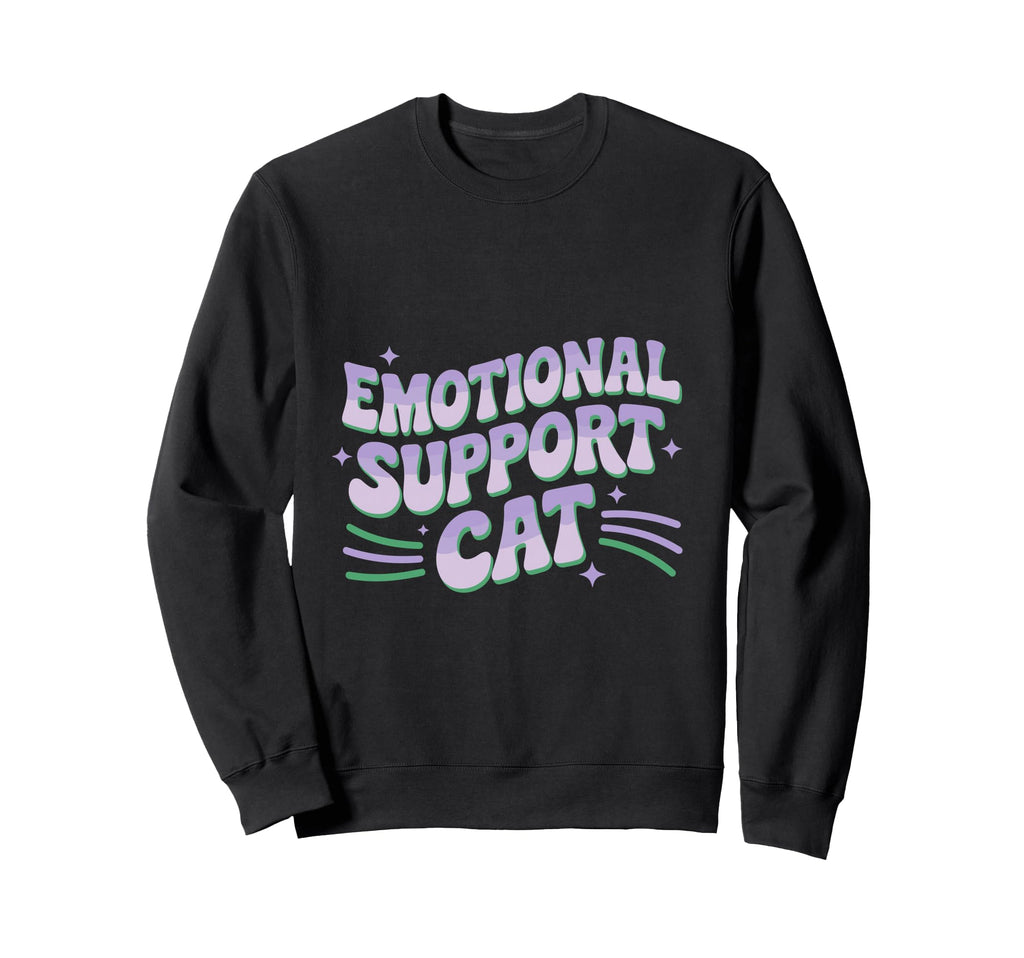 Emotional Support Cat Do Not Pet Gifts Sweatshirt - Novelty Apparel Unisex - T-Shirt, Sweatshirt, Hoodie