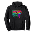 Trendingdesigns Colorful Drip Hoodie - Unique Graphic for Adults - T-Shirt, Sweatshirt, Hoodie