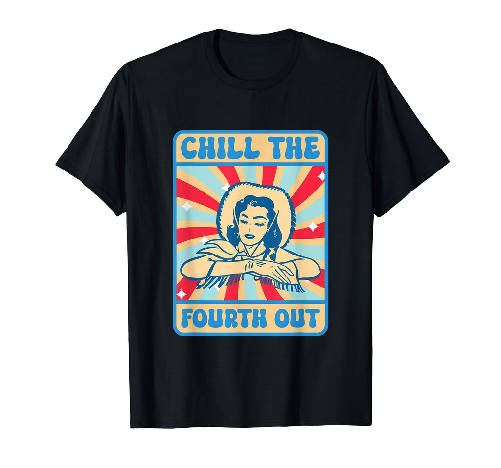 Chill Fourth Out Funny Western 4Th July T-Shirt - Graphic Print for Adults - T-Shirt, Sweatshirt, Hoodie