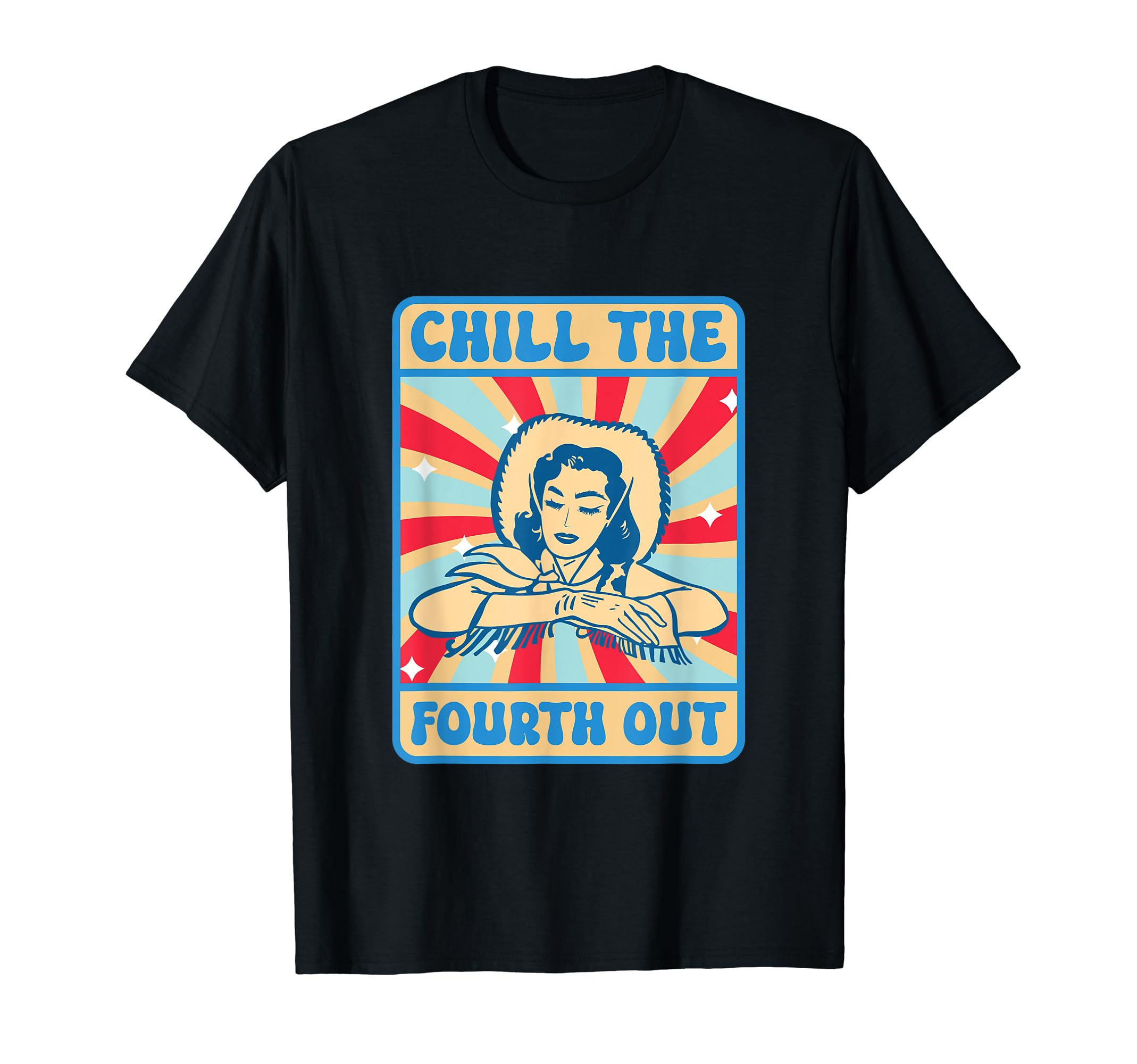 Chill Fourth Out Funny Western 4Th July T-Shirt - Graphic Print for Adults - T-Shirt, Sweatshirt, Hoodie