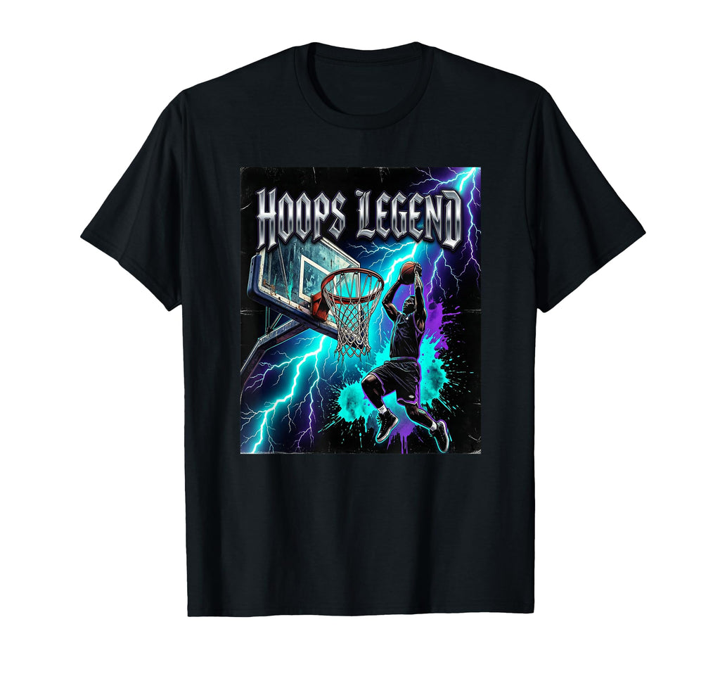 Hoops Legend Basketball Streetwear T-Shirt - Streetwear Style for Adults - T-Shirt, Sweatshirt, Hoodie